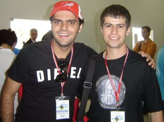 O s�cio correspondente Vitor Hugo e Fabian Rodrigues