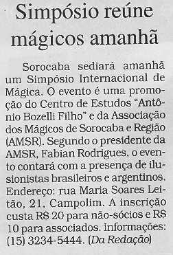 Mat�ria Publicada em 14/11/2004 no caderno Cidades, p�gina A-8