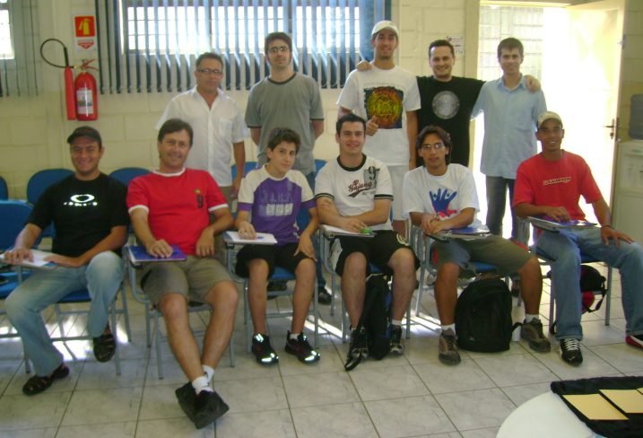 Parte das duas turmas formadas em 2007