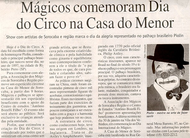 Mat�ria Publicada em 27/03/2005 no caderno Arte & Lazer