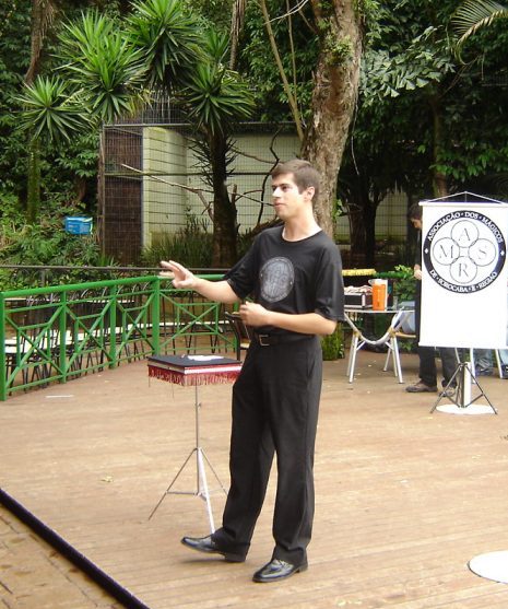 Fabian Rodrigues no discurso de abertura o evento