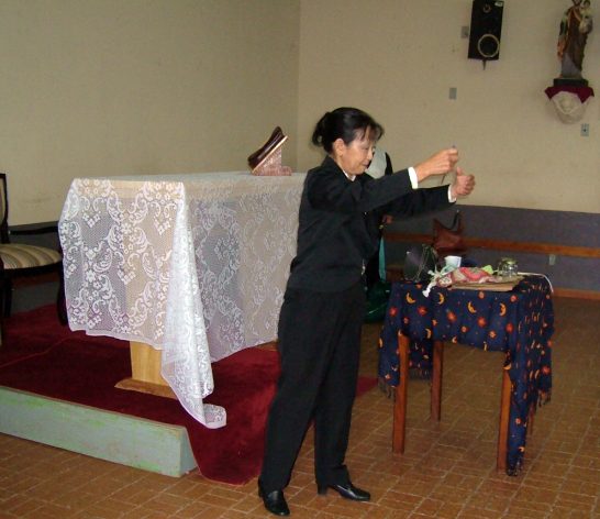 Marina San iniciando sua apresenta��o