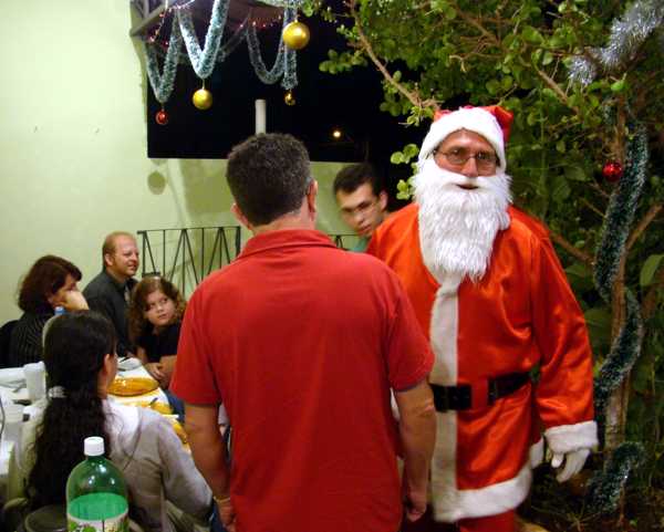 At� Papai Noel presente no Jantar