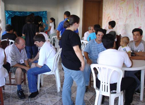 Churrasco de boas vindas no Sal�o de Festas do Gandra