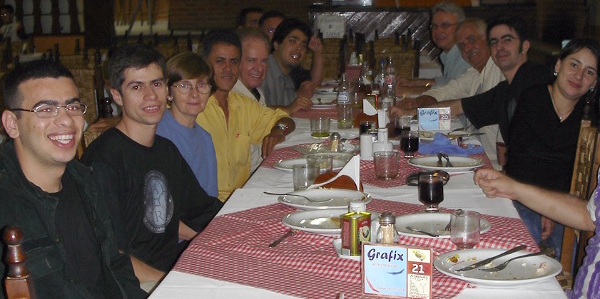 Encerrando o evento, jantar de confraternização no restaurante Fogão Mineiro