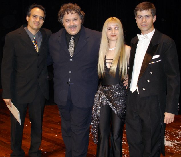 Mestre de Cerim�nia Dr. Fabio Bozelli, �tila, Rosi e Fabian Rodrigues