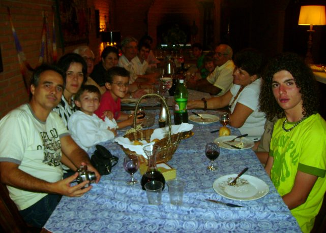 Parte da mesa do jantar