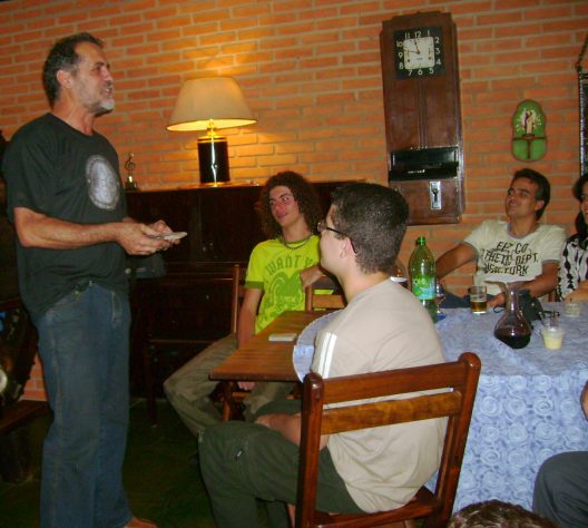 Gustini, o terceiro a se apresentar