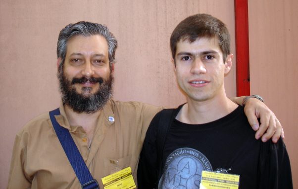 Mágico Magin, assinante do beletim "O Pombo-Correio" da A.M.S.R. com Fabian Rodrigues