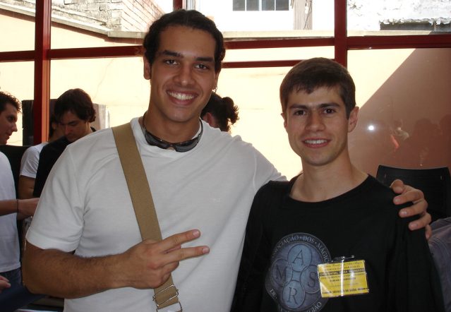 Mágico Ricardo Thibau (Campo Grande / MS), correspondente do boletim "O Pombo-Correio" da A.M.S.R. com Fabian Rodrigues