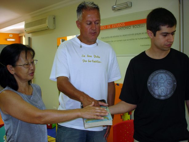 Marina, Jos� Aparecido e Fabian no juramento dos novos s�cios