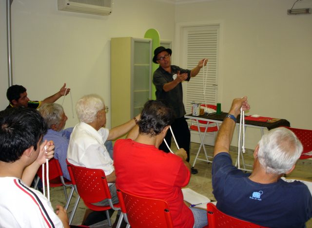 Professor Magoo comandando a parte pr�tica do curso